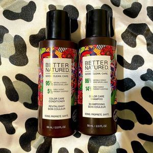 🆕 Better natures shampoo and conditioner set travel size 2.0 fl oz each